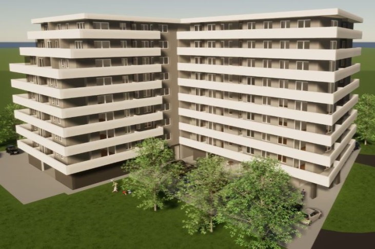 VIŠESTAMBENA GRAĐEVINA sa 118 stanova i poslovnim prostorom